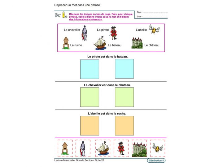 Evolu Fiches - Lecture En Maternelle Grande Section encequiconcerne Lecture Gs Maternelle