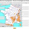 Exercice De Géographie : Fleuves Et Montagnes De France tout Carte Fleuve France