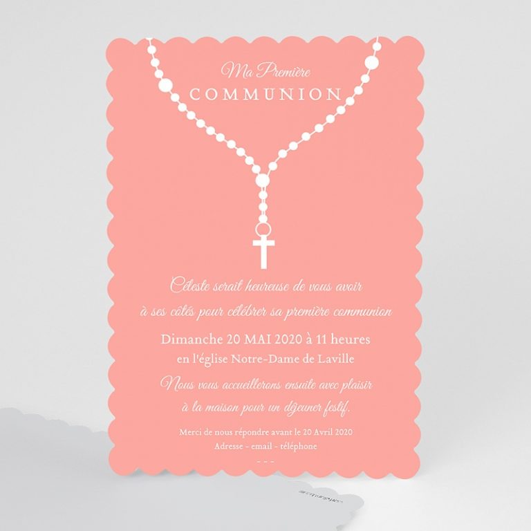 Modele Carte D Invitation Communion Gratuite Imprimer