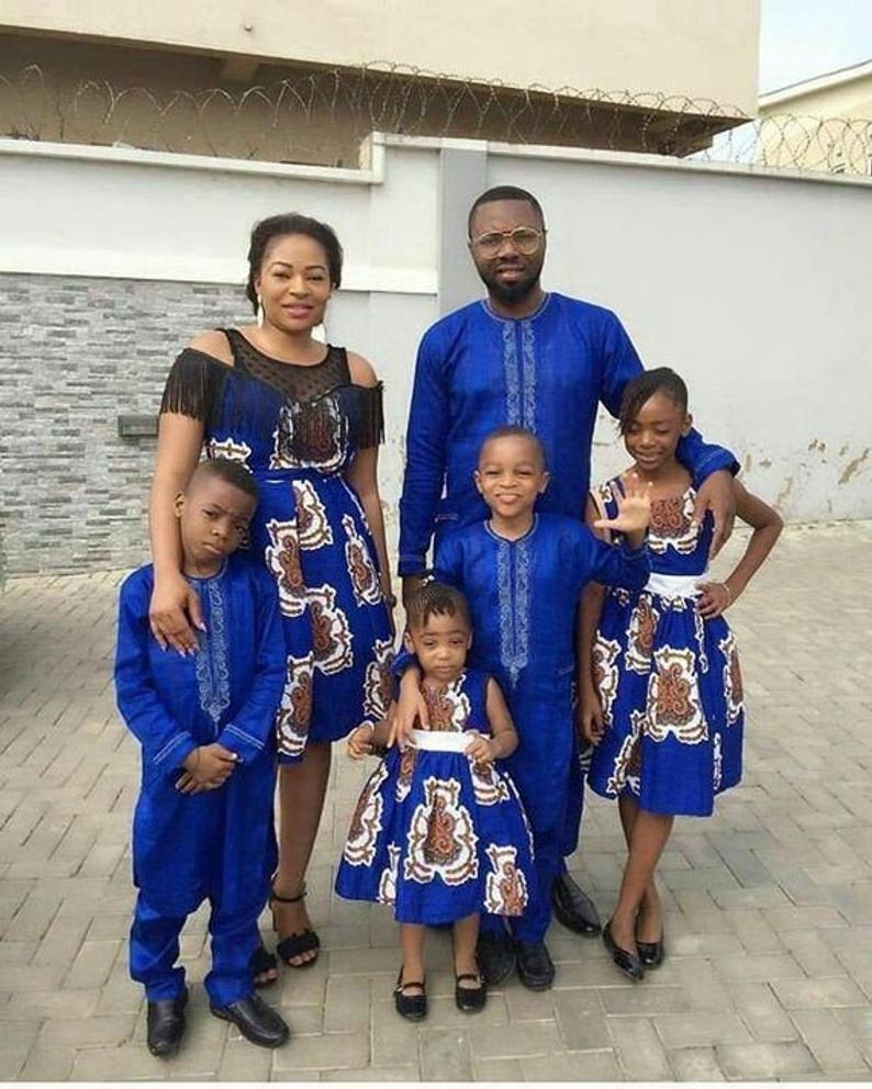Famille Africaine Tenue De Famille Dankara Vêtements Pour concernant An Famille Vetement