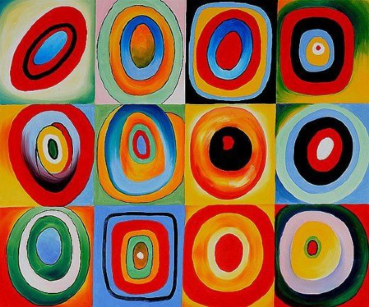 Farbstudie Quadrate Iii Painting &amp;amp; Wassily Kandinsky pour Dessin De Kandinsky