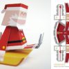 Fashion And Action: X-Mas Papercrafts Retro Style @ Paper pour Paper Toy A Imprimer