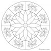 Fee Mit Blume Mandala » Gratis Ausdrucken &amp; Ausmalen pour Mandala Fée