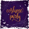 Fête Costumée - Halloween Fête Phrase De Lettrage Dessiné pour Phrase D Halloween
