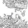 Fête De La Musique | Music Coloring, Music Doodle, Love concernant Note De Musique A Colorier