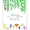 Fête Des Mères: Une Jolie Carte Fleurie À Télécharger Et À destiné Carte A Imprimer Fete Des Meres