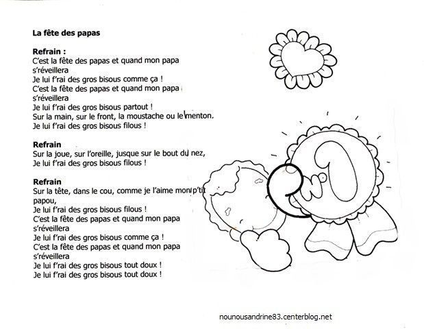 Fete Des Peres Comptines dedans Poeme Fete Des Papas Maternelle