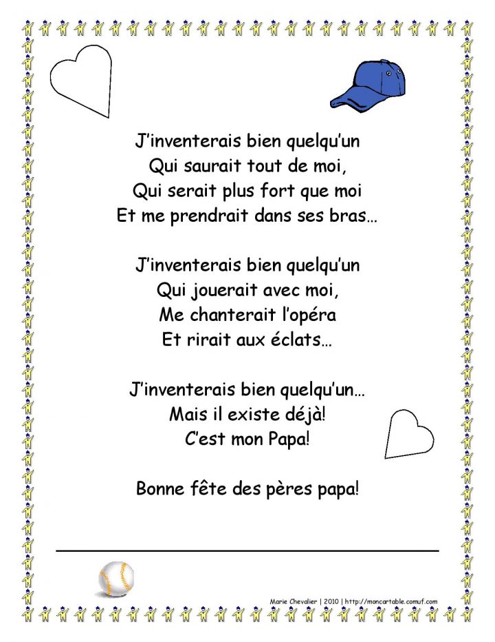 Poeme Fete Des Papas Maternelle - Arouisse.com