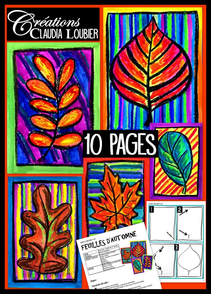 Feuilles D'Automne Arts Plastiques | Cours D'Art, Art à Art Plastique Idée Projet