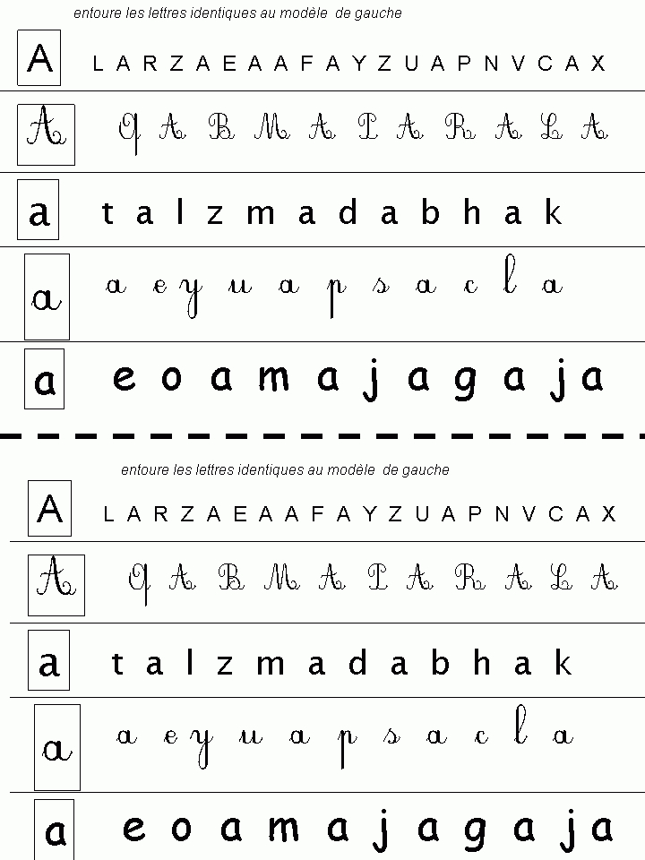 Fiches Alphabet Abécédaires En Maternelle serapportantà Exercice Pour Apprendre L Alphabet En Maternelle