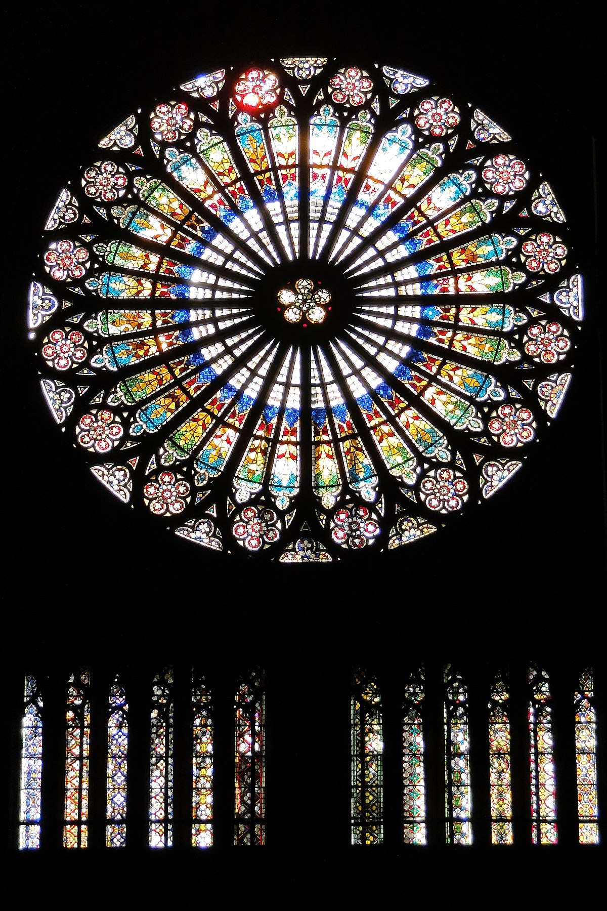 File:cathédrale De Strasbourg, Intérieur, Rosace tout Image De Rosace