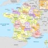 File:france, Administrative Divisions (Departments+Regions intérieur Mappe De France