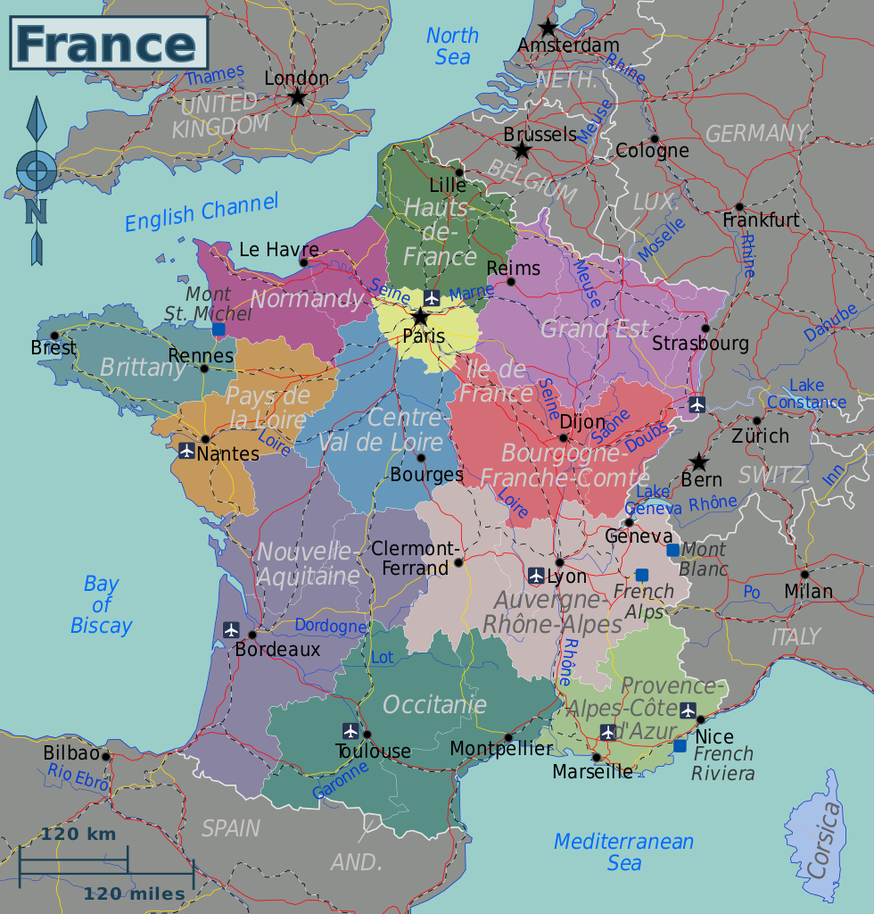 File:france-Regions-2017.Svg - Wikimedia Commons destiné Carte Des Départements De France 2017