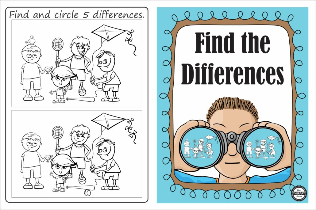 Find And Circle 5 Differences Outdoor Fun - Growing Play destiné Les 5 Differences
