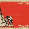 Fond De Festival De Musique Country Avec Le Texte Vieille serapportantà Cowboy Musique