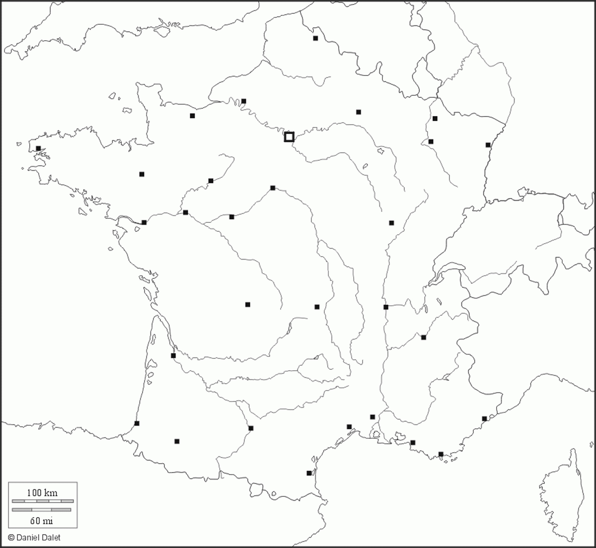 Fonds De Carte De France - Carte-Monde pour Carte Des Régions De France Vierge