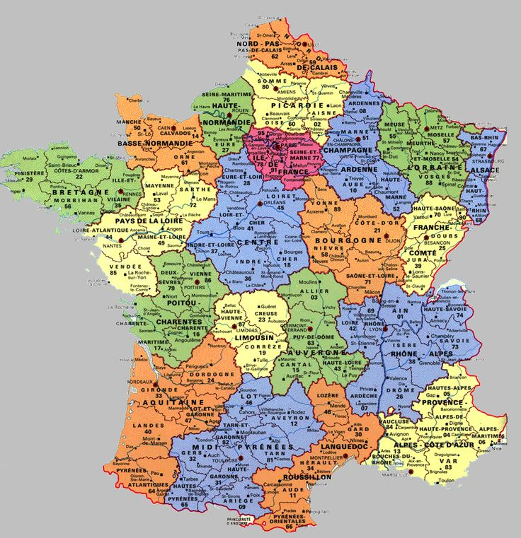 France | Carte De France, Carte De France Ville Et Carte à Carte De France Avec Villes Et Départements