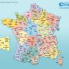 France - Carte Géographique - Arts Et Voyages avec Carte France Avec Departement