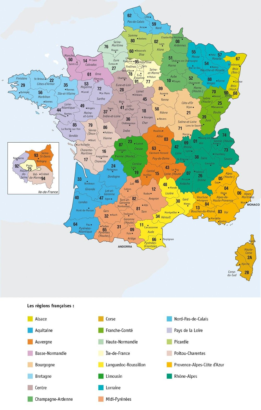 France, Départements. | Carte De France Département, Carte destiné Carte De La France Par Département