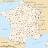 France Départements Régions Carte - Les Departements De France à Carte De France A Imprimer