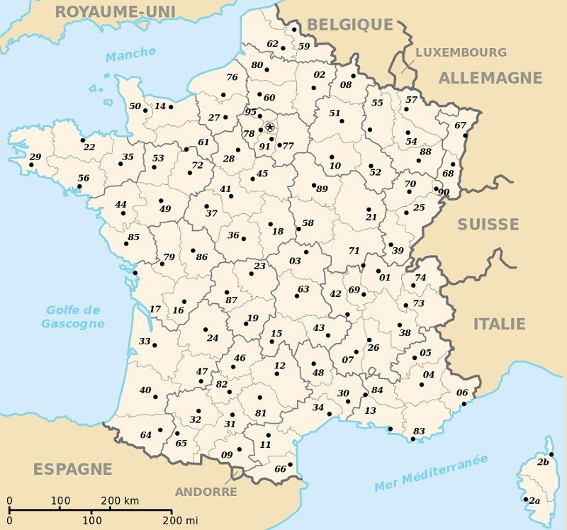 France : Informations Sur Le Pays, Cartes Et Drapeau Français avec Carte De France Des Départements À Imprimer
