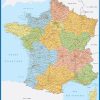 France Wall Map | Laminated Wall Maps Of The World. destiné Carte De France Ludique