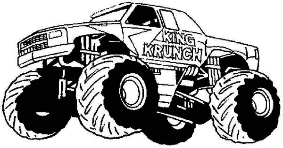 Il peut y transporter jusqu'à quatre amis. Get This Free Monster Truck Coloring Pages 16638