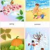 Free Printable - Four Seasons Flashcards | Flashcards For tout Les 4 Saisons En Anglais