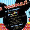 Free Printable Mickey Mouse Invitatons Birthday | Free concernant Invitation Anniversaire Mickey
