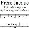 Frère Jacques À La Flûte À Bec - Apprendre La Flûte dedans Frere Jacque Parole