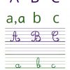 Frise Alphabet 4 Écritures (Cursives Et Scriptes avec Les Alphabets En Majuscule