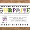 Fun Font Surprise Party Invitation Printable 5X7 Invitation concernant Carte Invitation Anniversaire Surprise