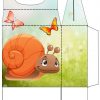Gabarit Boîte Escargot | Boîte Imprimable, Boite En Papier encequiconcerne Gabarit Escargot