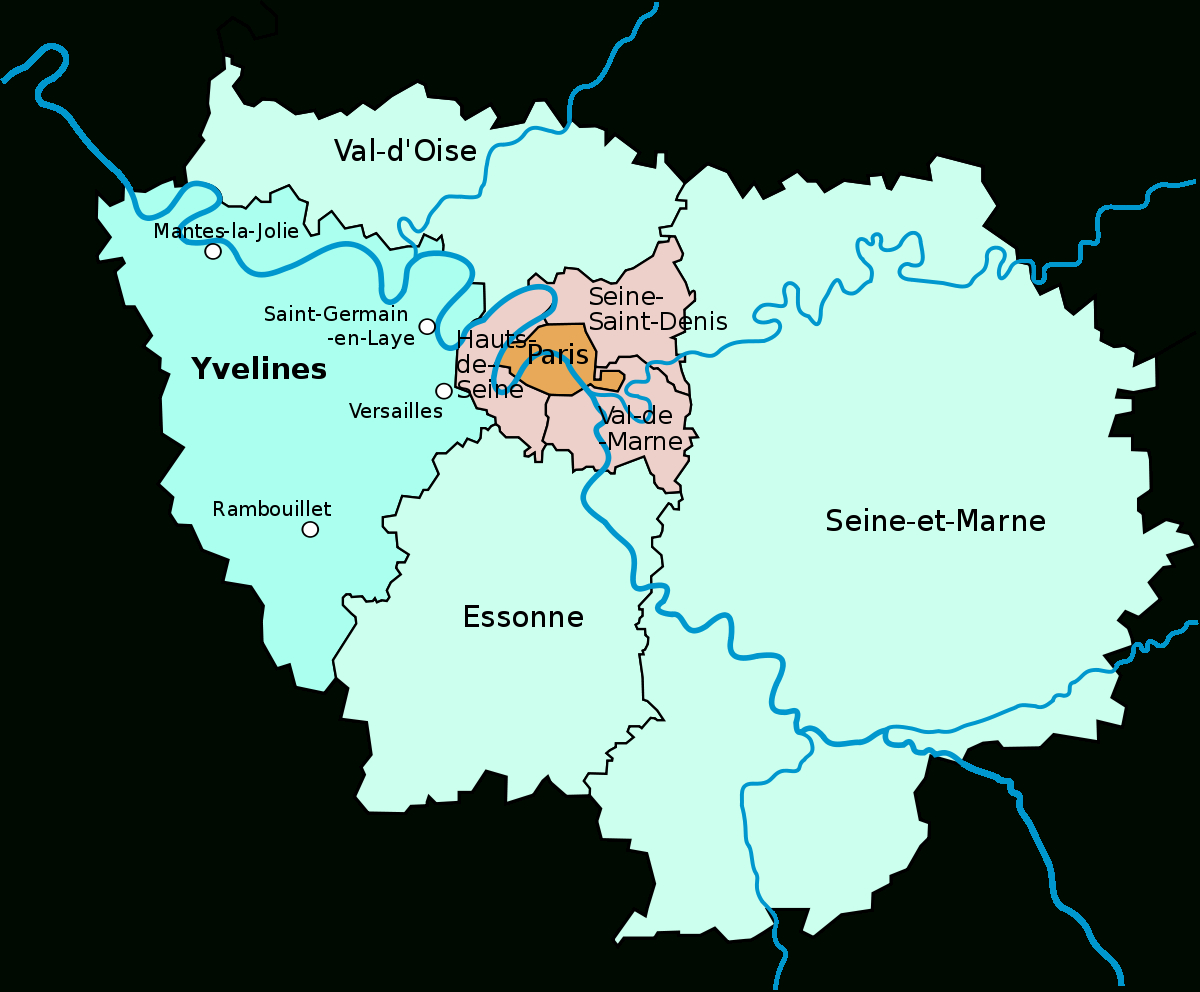 Géographie Des Yvelines — Wikipédia tout Carte Des Départements D Ile De France