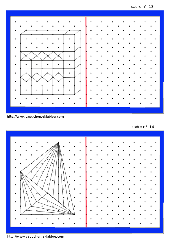 Géométrie : Reproduction De Figures Sur Papier À Points à Reproduire Une Figure