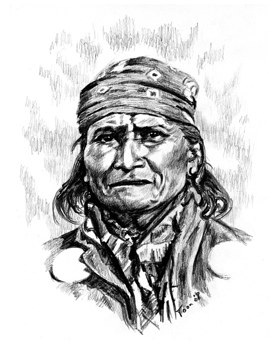 Geronimo Drawing By Toon De Zwart intérieur Dessin Geronimo