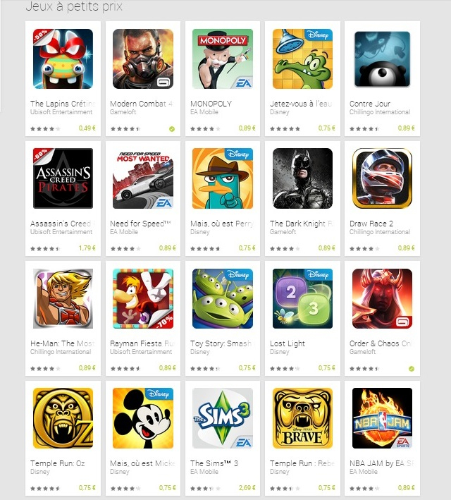 Google Play - 20 Jeux Soldés Pour Fêter Le Printemps # à Ok Google Jeux Gratuits