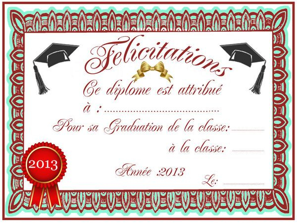 Graduation  Un Pas Vers La Grande École - 1 Et 2 Et 3 pour Diplome A Personnaliser Et A Imprimer