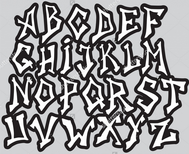 Graffiti Collection Ideas: Graffiti Alphabet Fonts A-Z encequiconcerne Different Alphabet