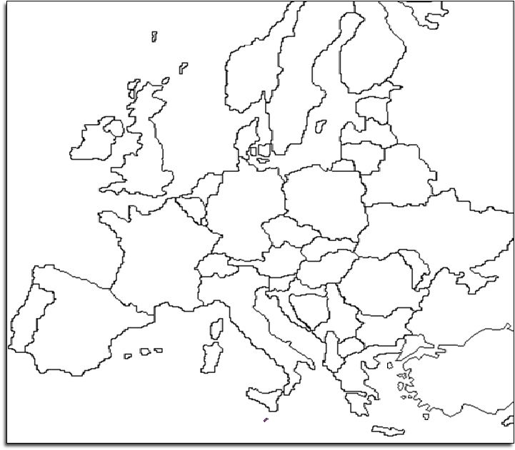 Grande Carte De L&amp;#039;Europe À Colorier Et À Compléter | Carte destiné Planisphère De L Europe