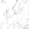 Grande Carte D'Europe Vierge Et Blanche À Compléter En serapportantà Carte Europe Vierge