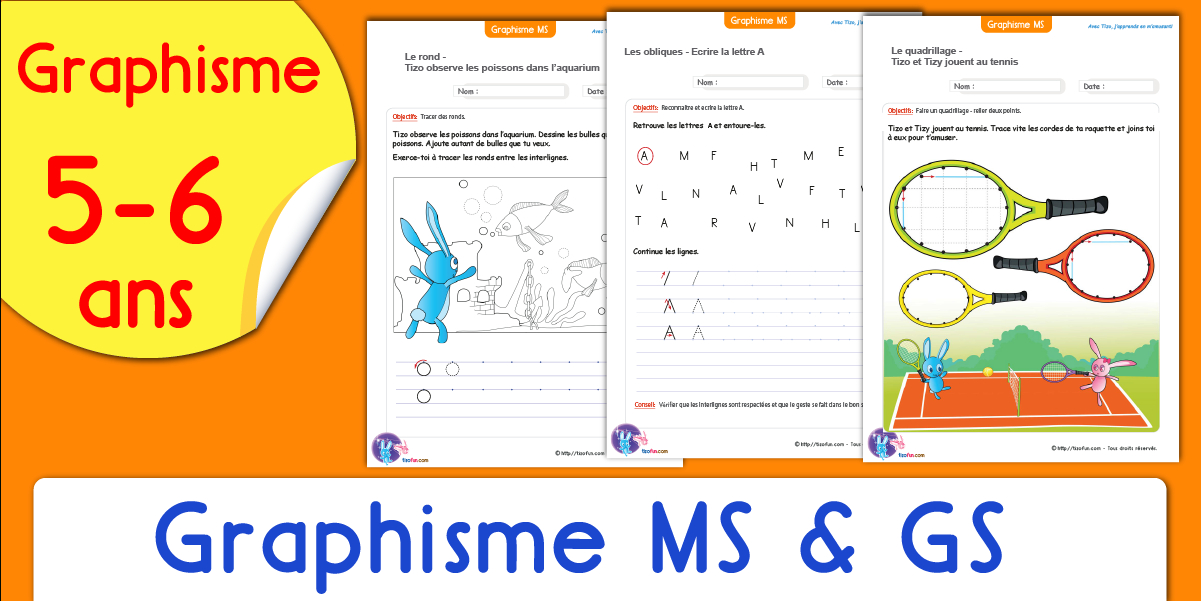 Graphisme Moyenne &amp; Grande Section | Fiches Maternelle Gs Ms avec Apprentissage Maternelle Petite Section