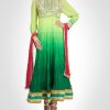 Green Ombre Toned Suit Enriched With Golden Thread concernant Ombre Suit