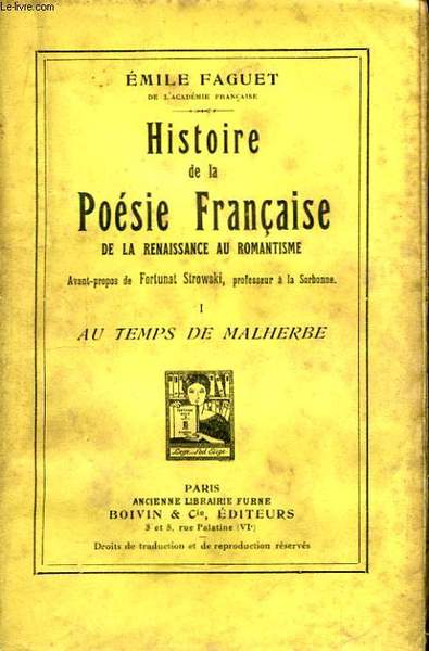 Histoire De La Poésie Française, De La Renaissance Au encequiconcerne Histoire De La Poésie