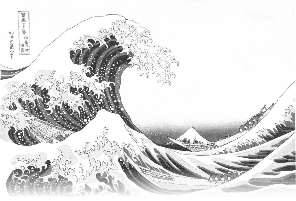 Histoire D'Une Oeuvre / &quot;La Vague&quot; De Hokusai - Ecole Des dedans Dessin De Vague A Imprimer