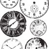 Horloge | Vintage Printables, Printable Art, Digi Stamps concernant Dessin D Horloge