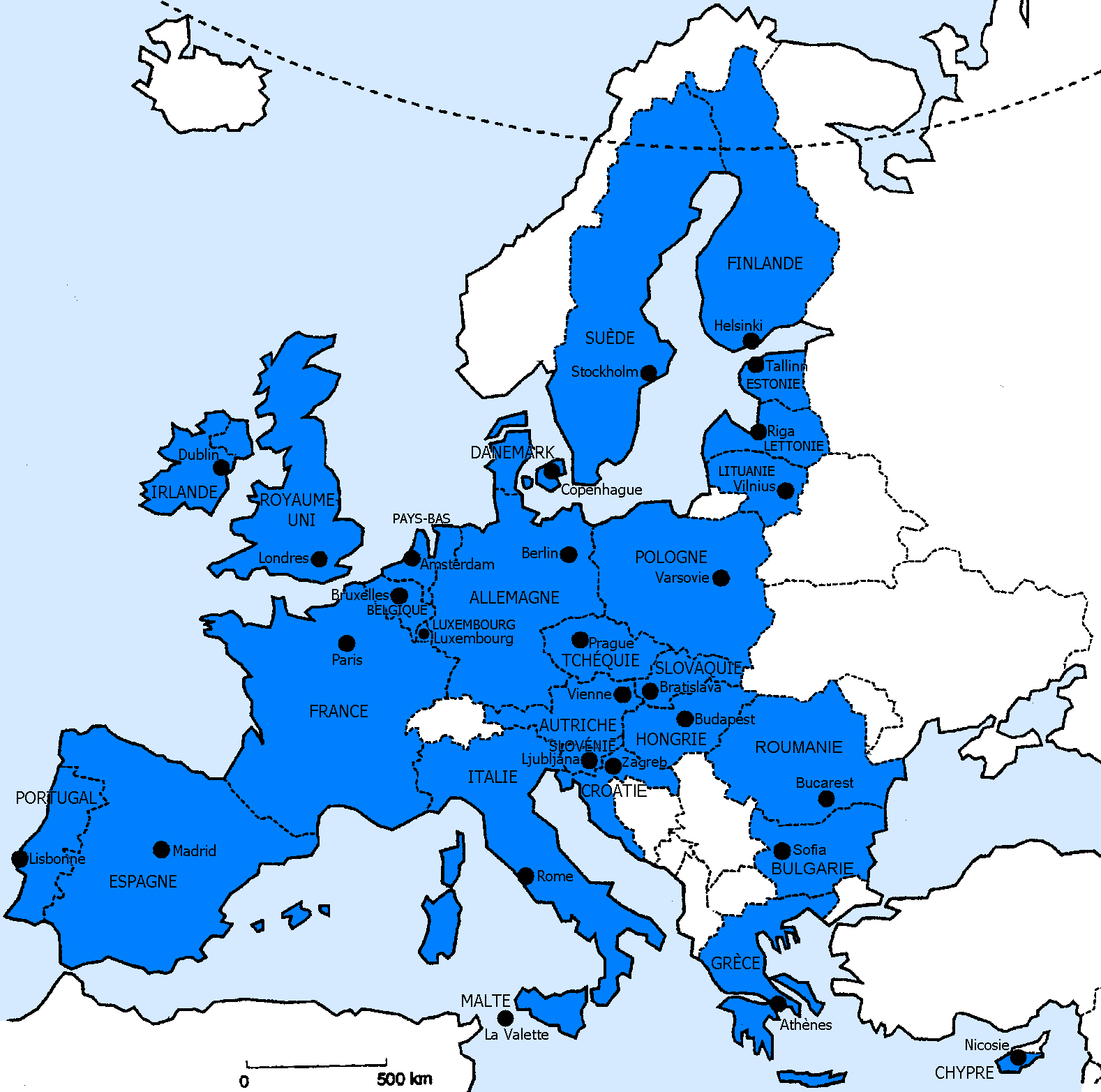 Ici Guetcho: Chez Nous, C´est L´europe! tout Carte Pays Union Européenne