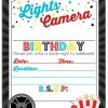 Ideas For A Movie Birthday Party! - Momof6 intérieur Invitation Theme Cinema