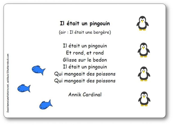 Il Était Un Pingouin D'Annik Cardinal - Comptine Il Était encequiconcerne Comptine Pingouin