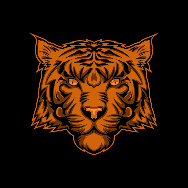 Illustration De Conception Vectorielle Tête De Tigre destiné Image Tete De Tigre